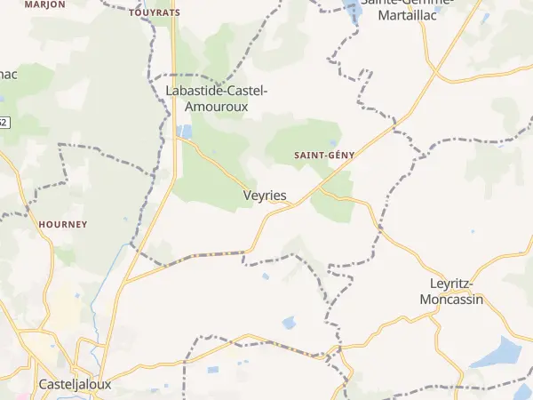 Plan de Labastide-Castel-Amouroux