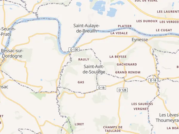 Plan de Saint-Avit-de-Soulège