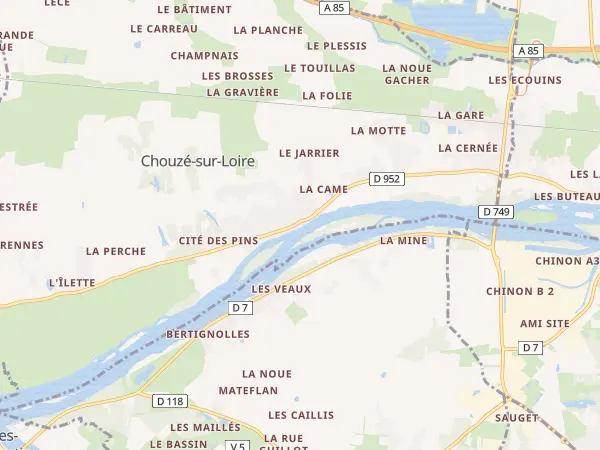 Plan de Chouzé-sur-Loire