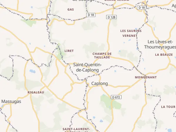 Plan de Saint-Quentin-de-Caplong