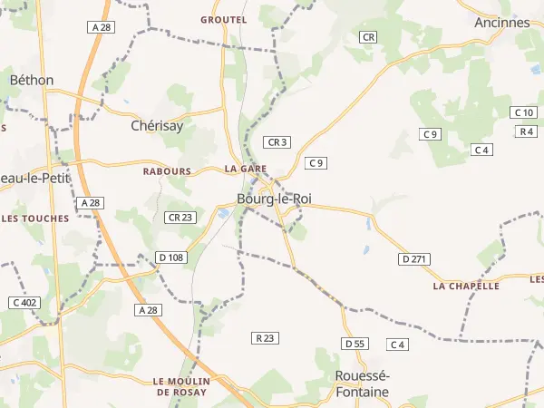 Plan de Bourg-le-Roi