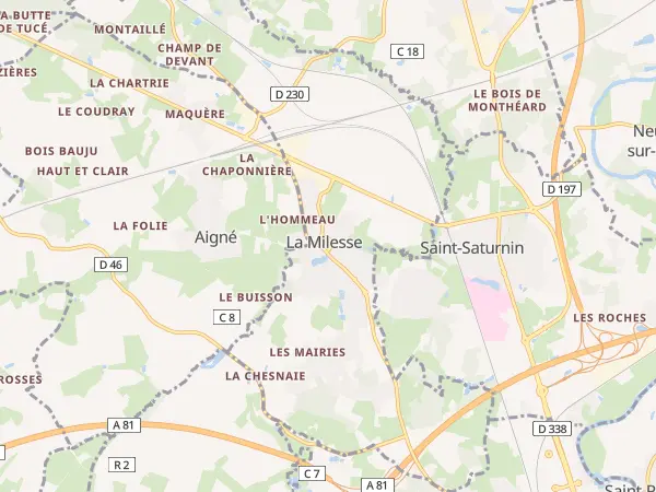 Plan de La Milesse