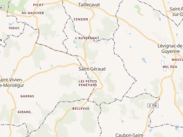 Plan de Saint-Géraud