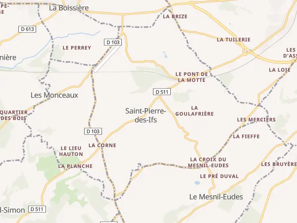 Plan de Saint-Pierre-des-Ifs