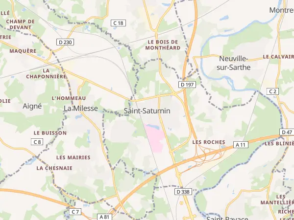 Plan de Saint-Saturnin