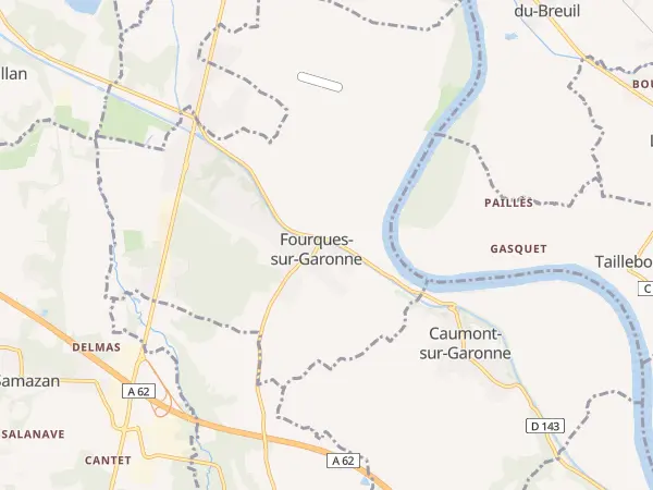 Plan de Fourques-sur-Garonne