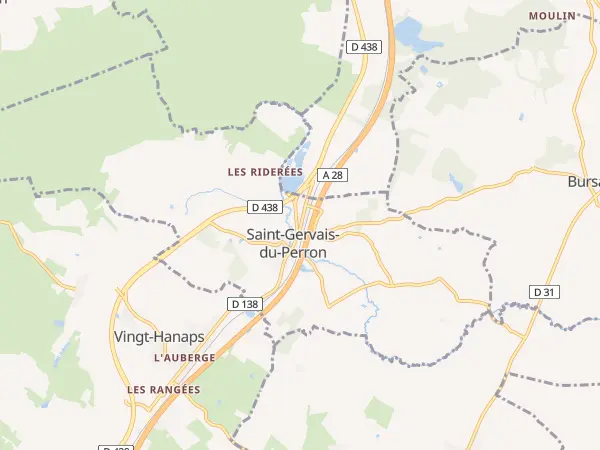 Plan de Saint-Gervais-du-Perron