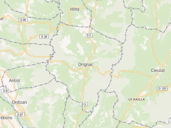 Plan de Orignac