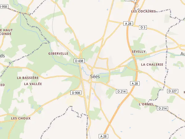 Plan de Sées