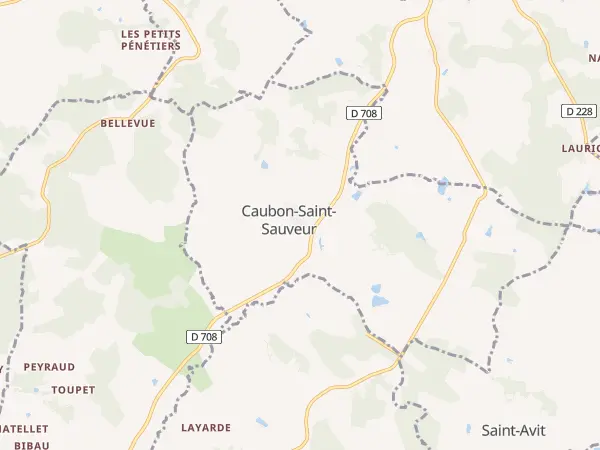 Plan de Caubon-Saint-Sauveur