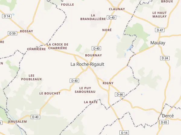 Plan de La Roche-Rigault
