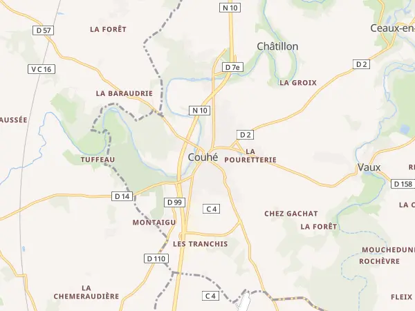 Plan de Valence-en-Poitou