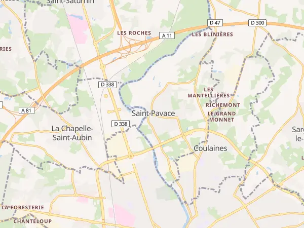 Plan de Saint-Pavace