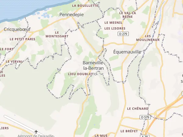 Plan de Barneville-la-Bertran