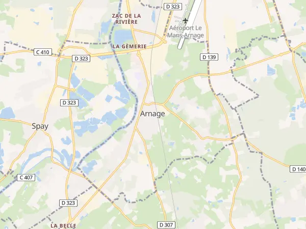 Plan de Arnage