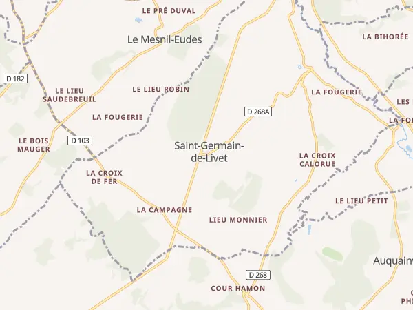 Plan de Saint-Germain-de-Livet