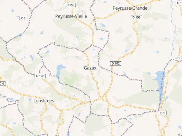 Plan de Gazax-et-Baccarisse