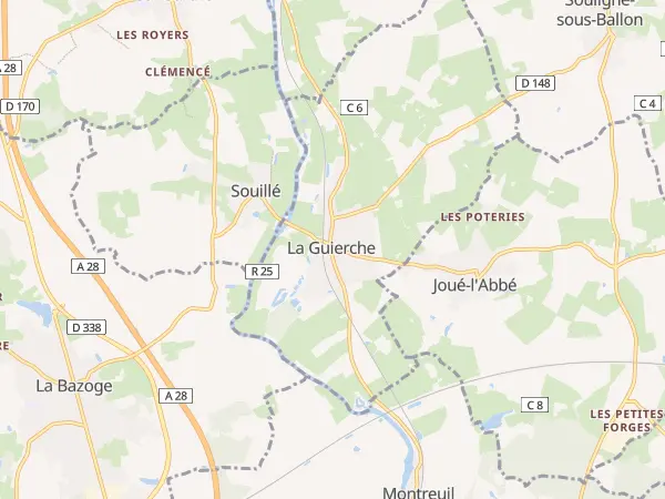 Plan de La Guierche