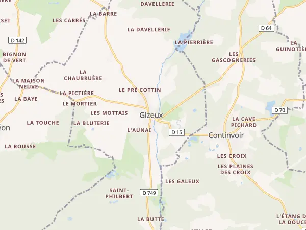 Plan de Gizeux