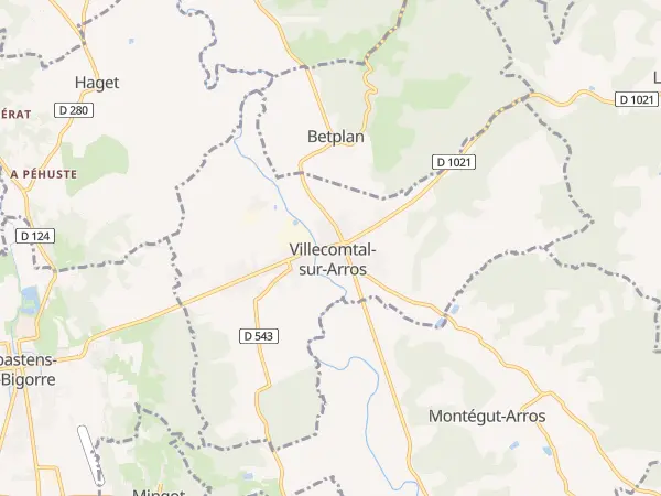 Plan de Villecomtal-sur-Arros