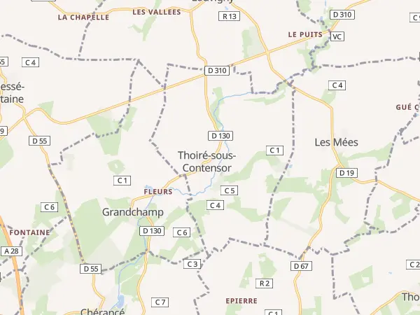 Plan de Thoiré-sous-Contensor