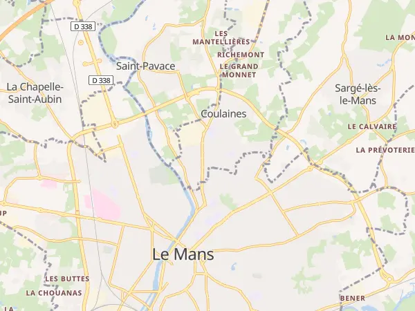 Plan de Coulaines