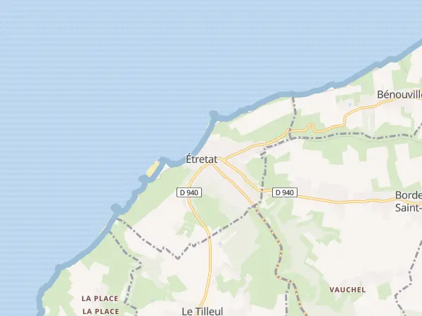 Plan de Étretat