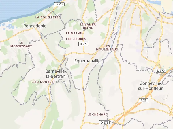 Plan de Équemauville