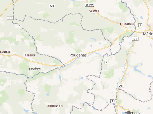 Plan de Poudenas