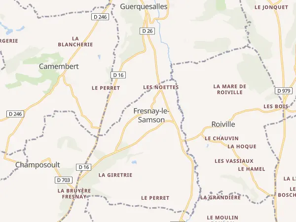 Plan de Fresnay-le-Samson
