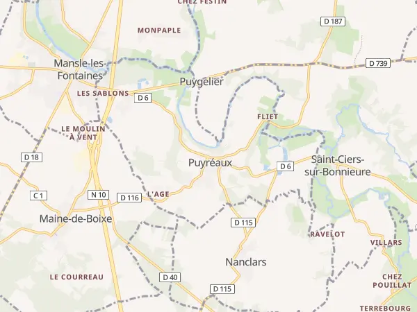 Plan de Puyréaux