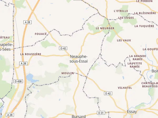 Plan de Neauphe-sous-Essai