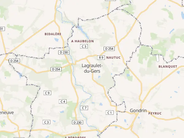 Plan de Lagraulet-du-Gers