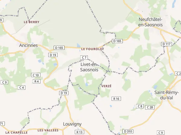 Plan de Livet-en-Saosnois