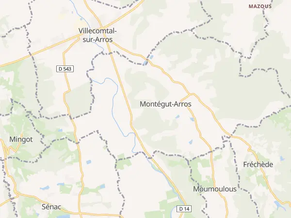 Plan de Montégut-Arros