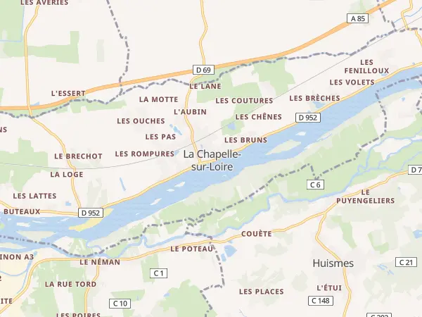 Plan de La Chapelle-sur-Loire