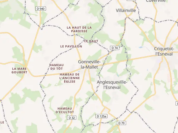 Plan de Gonneville-la-Mallet