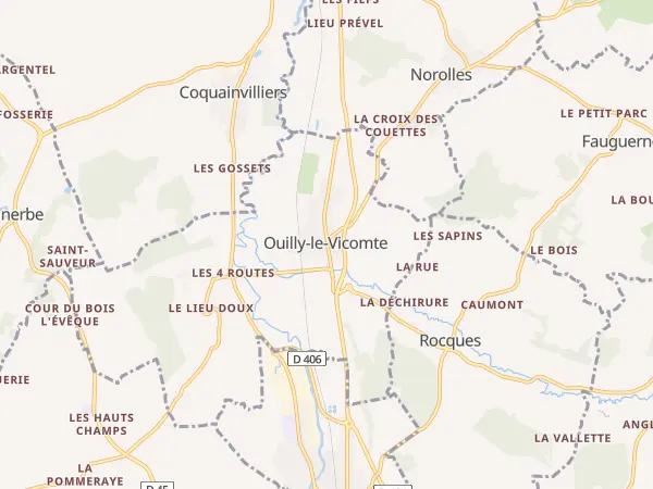 Plan de Ouilly-le-Vicomte