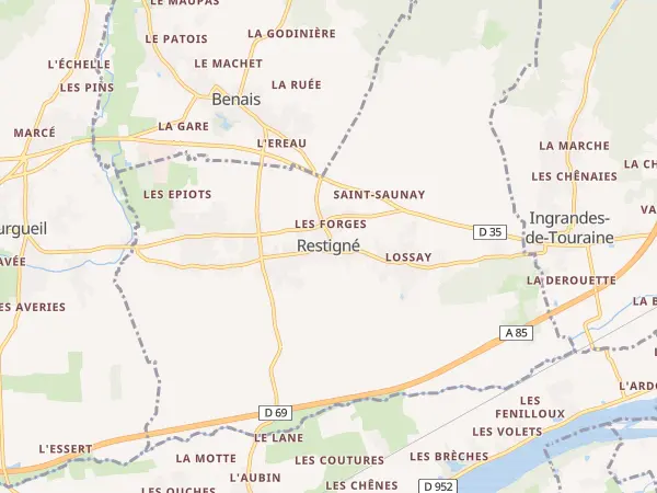 Plan de Restigné