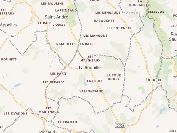Plan de La Roquille