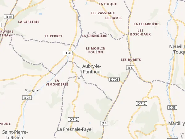 Plan de Aubry-le-Panthou