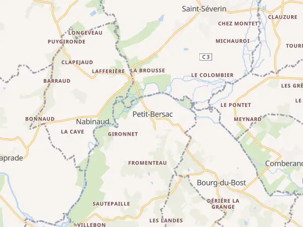 Plan de Petit-Bersac