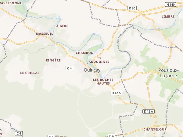 Plan de Quinçay