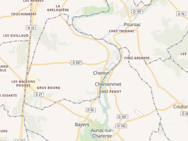 Plan de Chenon