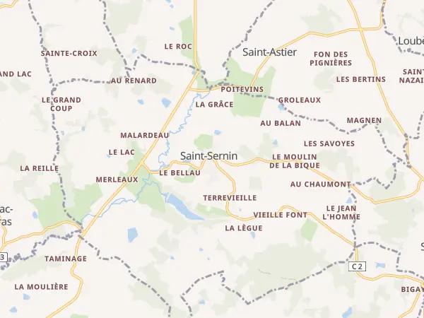 Plan de Saint-Sernin