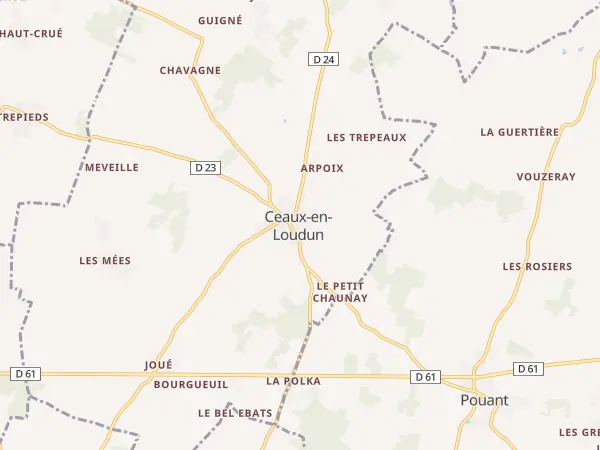 Plan de Ceaux-en-Loudun