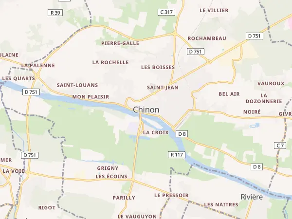 Plan de Chinon