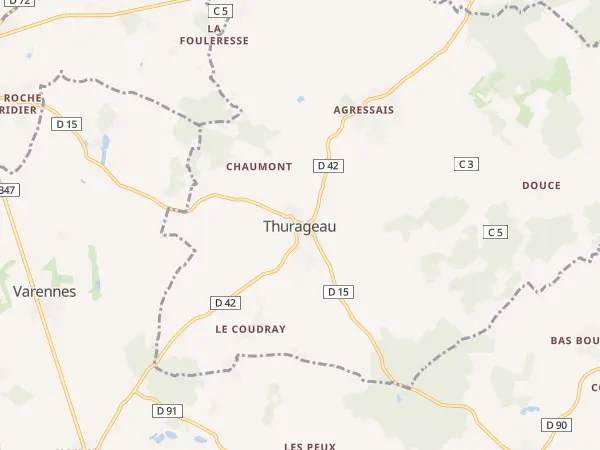 Plan de Thurageau