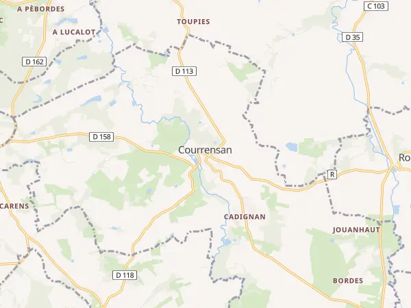 Plan de Courrensan