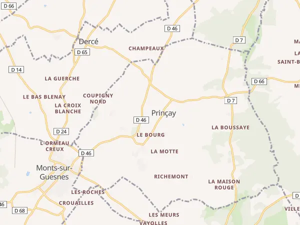 Plan de Prinçay
